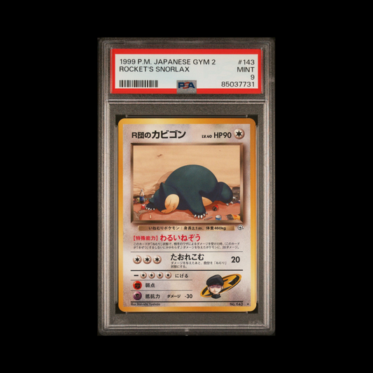 1999 Pokémon Challenge From Darkness (Japanese Gym 2):
Rocket’s Snorlax | PSA Graded Single Card