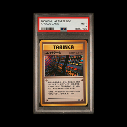 “BANNED” 2000 Pokémon Japanese Gold, Silver, New World (Neo) Arcade Game | PSA Graded Single Card